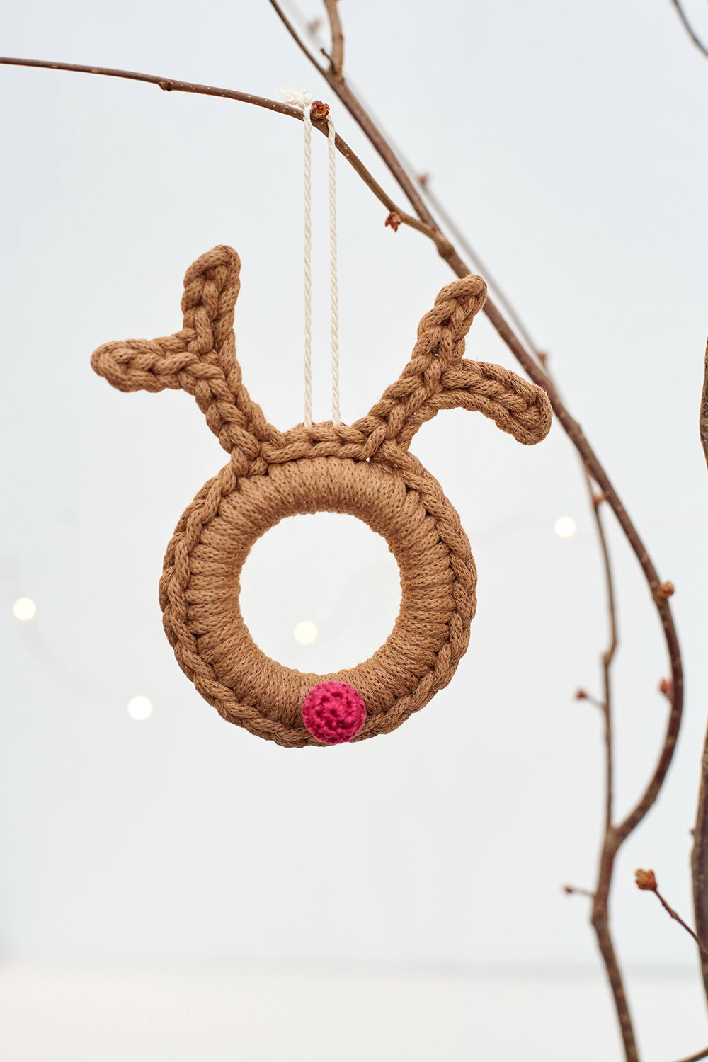 Horgolt karácsonyfadísz 2db-os csomag