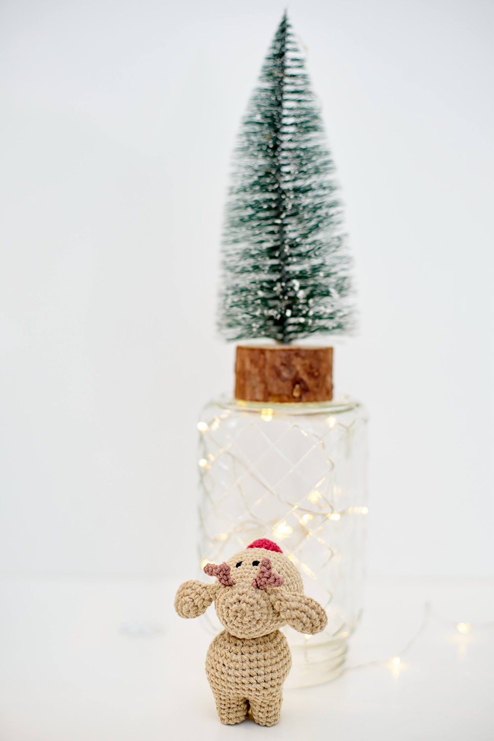 ZsebAmara - horgolt MINI Rudolf, rénszarvas, marokállatka