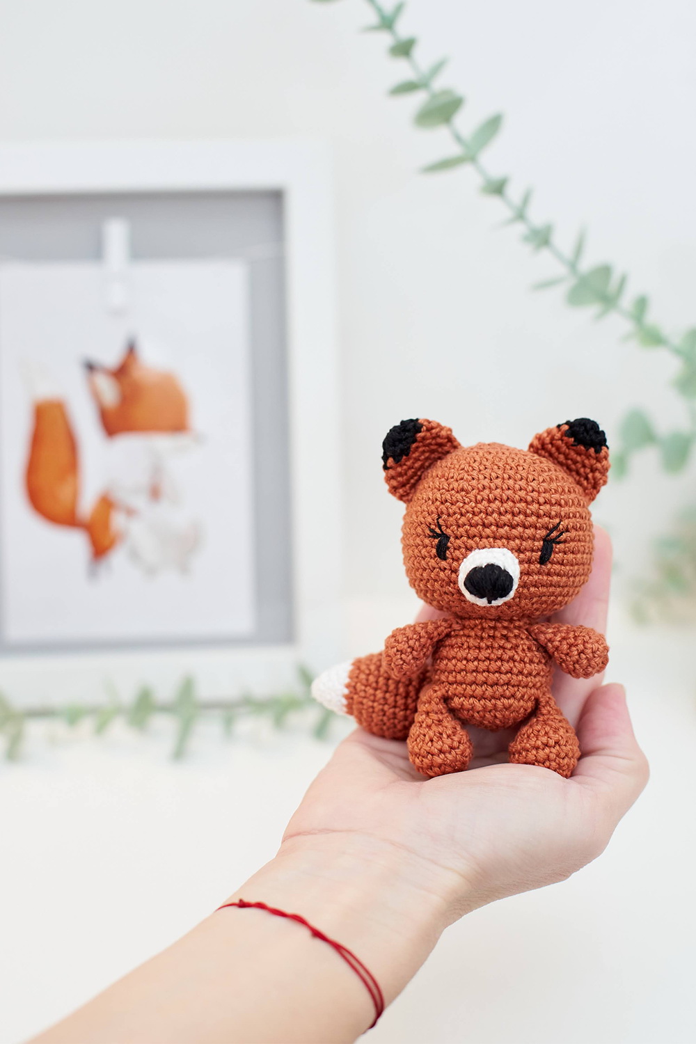 ZsebAmara - horgolt MINI róka marokfigura